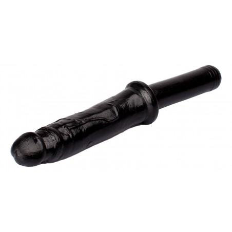 Gode Réaliste - Hammer Black - Avec Poignée - 31 cm / Ø 4 cm - Noir - Generique