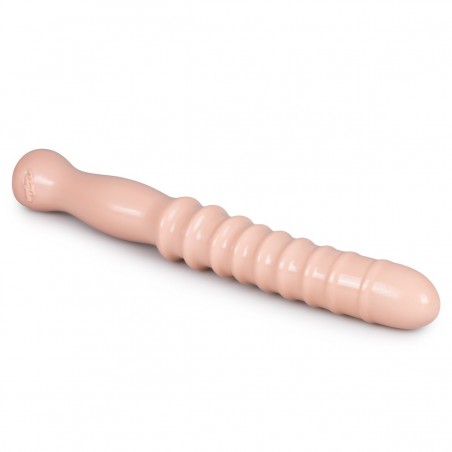 Gode Réaliste - Twistt - Cannelé - 17 cm / Ø 3,5 cm - Chair - Doc Johnson