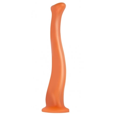 Gode Ventouse - Trunky - En Forme De Trompe - En Silicone - Taille M - 31cm / Ø 5,2 cm - Orange - TheAssGasm