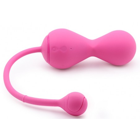 Boules de Geisha Vibrantes kegel-Master - Connectées - Rechargeables - Waterproof - 8 cm /Ø 3,4 cm - Rose - Magic Motion