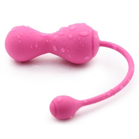Boules de Geisha Vibrantes kegel-Master - Connectées - Rechargeables - Waterproof - 8 cm /Ø 3,4 cm - Rose - Magic Motion