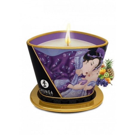 Bougie de Massage - Fond en huile de massage - Fruits Exotiques - 170 Ml - Shunga