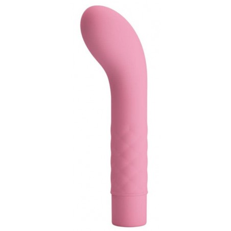 Vibromasseur - Atlas - Pointe Incurvée - Spécial Point G -  Waterproof - 13,8 cm / Ø 3 cm - Rose - Pretty Love