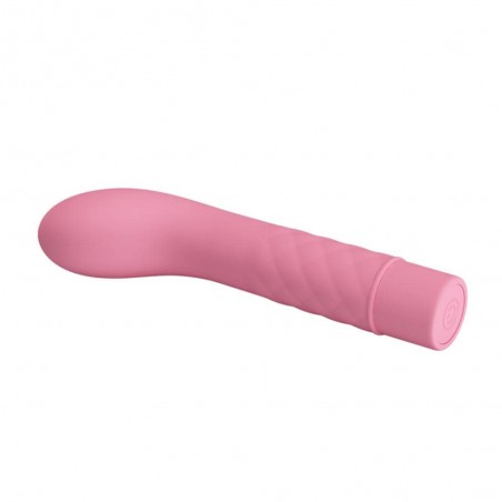 Vibromasseur - Atlas - Pointe Incurvée - Spécial Point G -  Waterproof - 13,8 cm / Ø 3 cm - Rose - Pretty Love