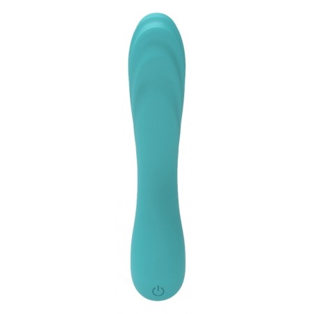 Stimulateur de Prostate G-Spot Finger - Incurvé - Point P - 12 cm / Ø 3 cm - Turquoise - Analtech