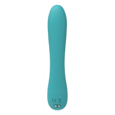 Stimulateur de Prostate G-Spot Finger - Incurvé - Point P - 12 cm / Ø 3 cm - Turquoise - Analtech