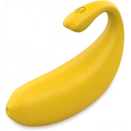 Stimulateur de Prostate Banana - Lisse - 8 cm / Ø 3,3 cm - Jaune - Generique