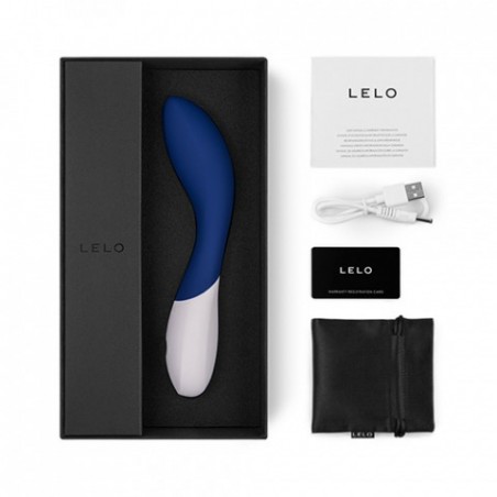 Vibromasseur Mona Wave Bleu - Spécial Point G - Rechargeable - Waterproof - 20 cm / Ø 3,3 cm - Lelo