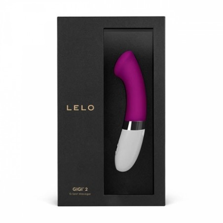 Vibromasseur Gigi 2 Violet - Spécial Point G - Rechargeable - Waterproof - 16,5 cm / Ø 3,3 cm - Lelo