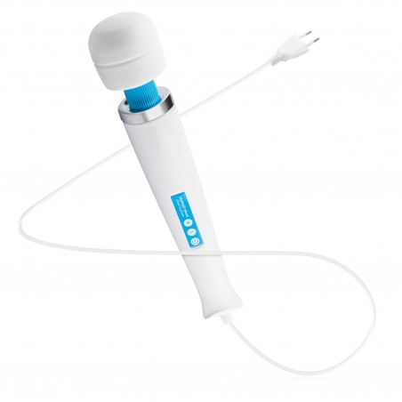 Stimulateur clitoridien - Wand Géant - 32 cm / Ø 5,8 cm - Blanc / Bleu - My Magic Wand