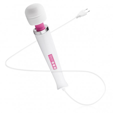 Stimulateur clitoridien - Wand Géant - 32 cm / Ø 5,8 cm - Blanc / Rose - My Magic Wand