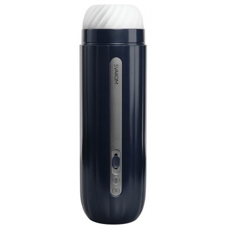 Masturbateur Chauffant Hanes Neo - Vibrations Et Succions - Connecté - Rechargeable - 28,5 cm / Ø 8,5 cm - Svacom
