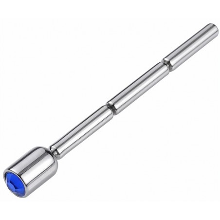 Bijou D'Urètre - Thin Diamond - Strass Bleu - 6 cm / Ø 4 mm - Furk