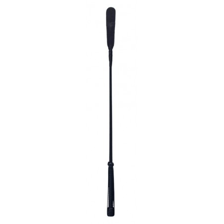 Cravache Slap - Avec Dragonne - Extrémité plate 12 Cm - Cuir Noir - 70 Cm - Devil Sticks