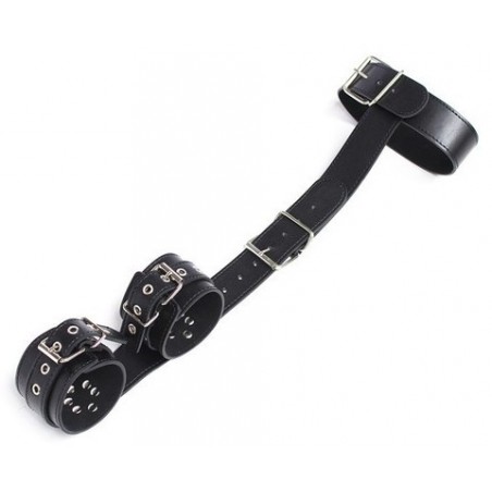 Collier et Menottes de Maintien - Poignets et Cou bloqués - BDSM