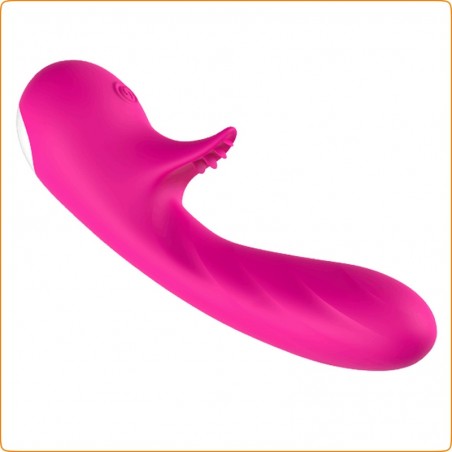 Rabbit Romance Rose - Vibromasseur Et Stimulateur De Clitoris A Picots - Rechargeable - 18 cm / Ø 3,3 cm - Generique