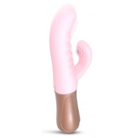 Rabbit - Va et Vient - Sassy Bunny - Ondulé - Rose - Rechargeable - 10,5 cm / Ø 3,4 cm - Love To Love