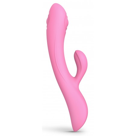 Rabbit A Tapotements - Bunny & Clyde - Rose - Waterproof - Rechargeable - 22 cm / Ø 3,5 cm - Love To Love