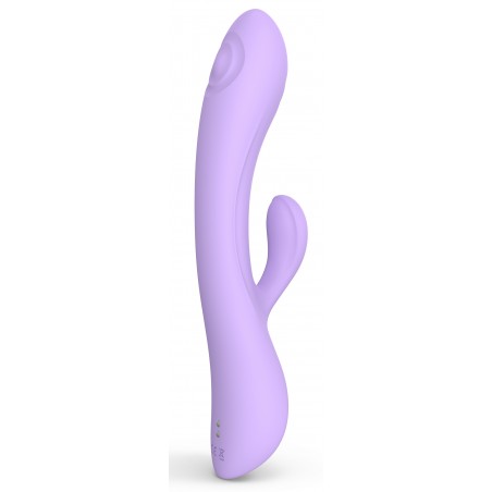 Rabbit A Tapotements - Bunny & Clyde - Mauve - Waterproof - Rechargeable - 22 cm / Ø 3,5 cm - Love To Love