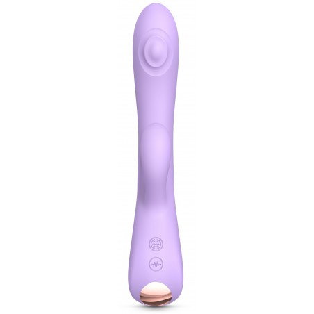 Rabbit A Tapotements - Bunny & Clyde - Mauve - Waterproof - Rechargeable - 22 cm / Ø 3,5 cm - Love To Love