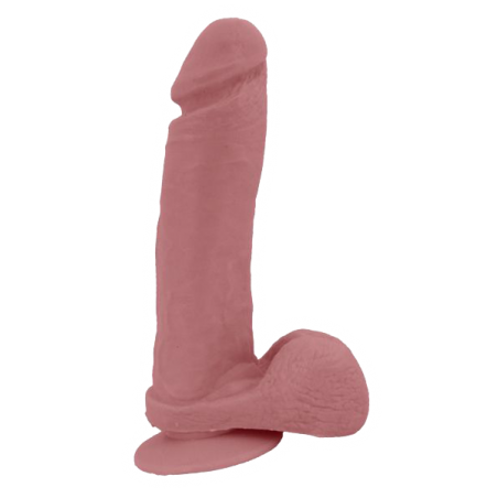 Gode Ventouse Ou Harnais - Avec Testicules - Xtra Flesh - Flexible Et Réaliste - 20 cm / Ø 5 cm - Chair - Generique