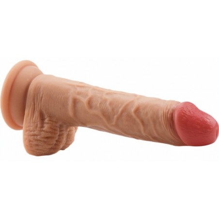 Gode Marco - Ventouse Ou Harnais - Avec Testicules - Flexible Et Réaliste - 13 cm / Ø 3,4 cm - Chair - Generique