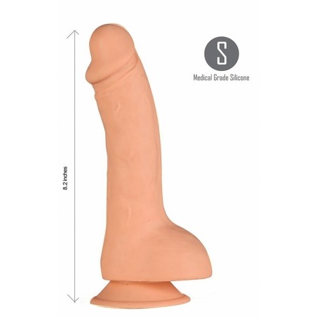 Gode Kyle - Ventouse Ou Harnais - Avec Testicules - Flexible Et Réaliste - 14 cm / Ø 4 cm - Chair - Generique
