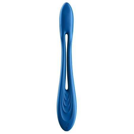 Vibromasseur Polyvalent pour Couple Elastic Joy Bleu - Flexible - Waterproof - Rechargeable - 19,9 cm / Ø 3 cm - Satisfyer