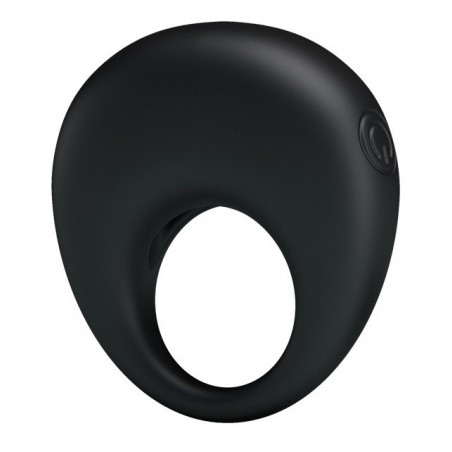 Cockring Vibrant - Trap Noir - Stimulateur Clitoridien - 5,6 cm / Ø 2,7 cm Extensible - Pretty Love