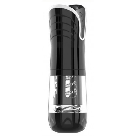 Masturbateur Automatique - Va-Et-Vient - Wind 3 - Fonction Gémissements - Rechargeable - 24 cm / Ø 8 cm - Noir - Generique