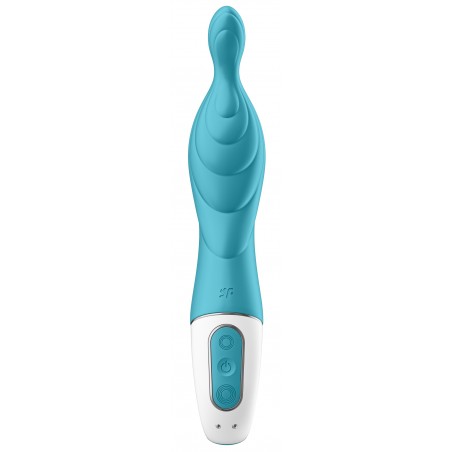 Vibromasseur - A-Mazing 2 - Spécial Point A - Rechargeable - Waterproof - 21 cm / Ø De 1,8 A 4 cm - Bleu - Satisfyer
