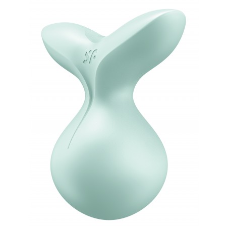 Stimulateur clitoridien Vibrant - Viva La Vulva 3 - Waterproof - Rechargeable - 8 cm / Ø 8 cm - Vert - Satisfyer