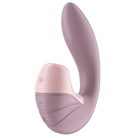 Rabbit - Supernova Mauve - Air Pulsé Et Vibrations - Rechargeable - Waterproof - 15 cm / Ø 3 cm - Satisfyer