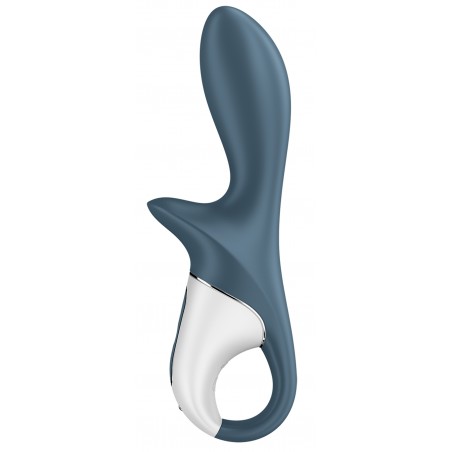 Vibromasseur Anal Gonflant Air Pump Booty 2 Gris - Stimulateur De Périnée - Etanche - USB - 17 / Ø De 3,5 cm A 5 cm - Satisfyer