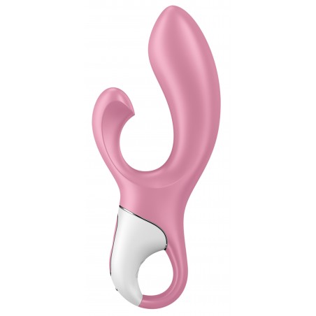 Rabbit Gonflant Air Pump Bunny 2 Rose - Waterproof - Rechargeable - 21 cm / Ø De 3,5 cm A 5 cm - Satisfyer