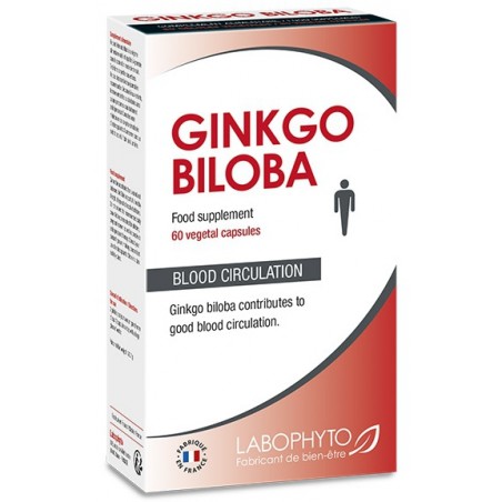 Ginkgo Biloba - Stimulant Erectile Pour Homme - 60 gélules - Labophyto