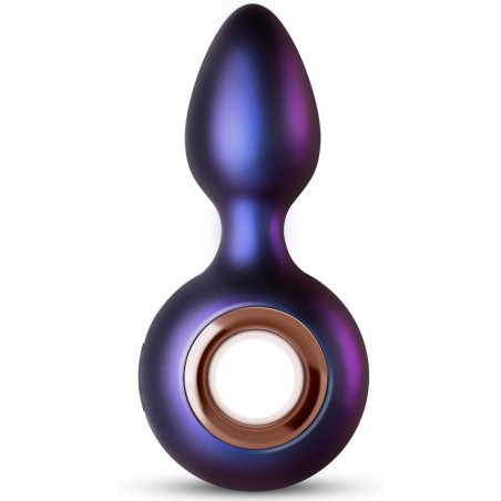 Plug Anal Vibrant - Deep Space - Waterproof - Rechargeable - 6,5 cm / Ø 3,5 cm - Violet Métallisé - Hueman