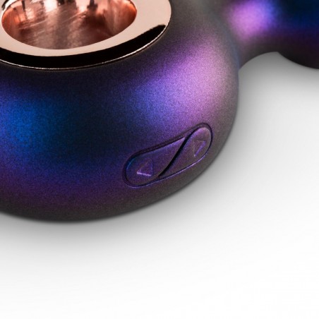Plug Anal Vibrant - Deep Space - Waterproof - Rechargeable - 6,5 cm / Ø 3,5 cm - Violet Métallisé - Hueman