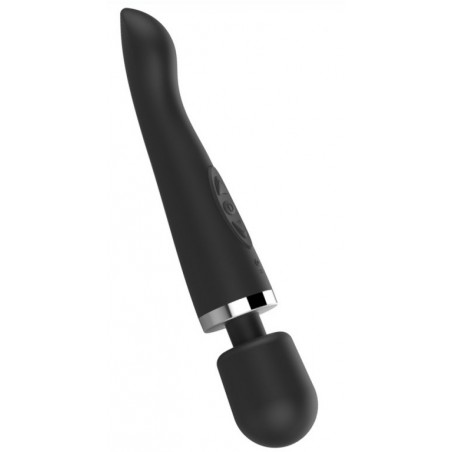 Stimulateur clitoridien - Wand Ares Stick - Noir - Rechargeable - 30 cm / Ø 5,5 cm - Generique