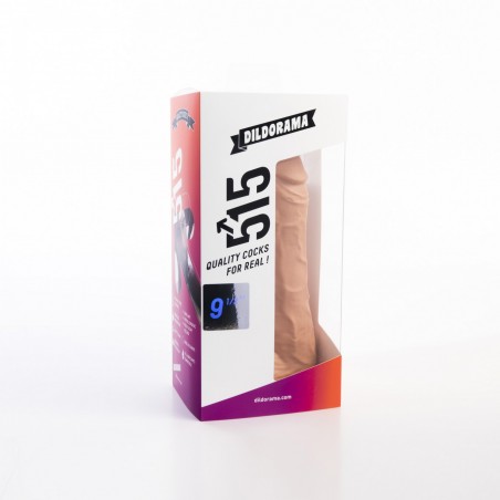 Gode XL Ventouse Ou Harnais - Avec Testicules - Souple Et Réaliste - 20 cm / Ø 5,5 cm - Chair - Dildorama