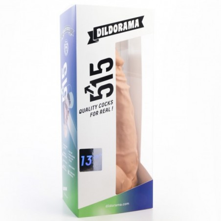 Gode XXL Ventouse Ou Harnais - Avec Testicules - Souple Et Réaliste - 26 cm / Ø 6,7 cm - Chair - Dildorama