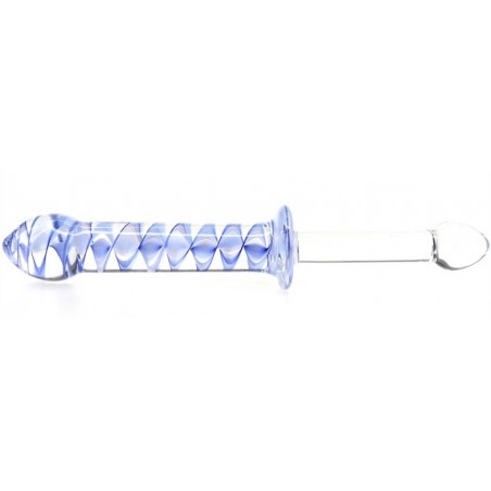 Double Gode - Dildo Screw Duo - Verre Thermo Réactif - Chaud / Froid - Waterproof - De 10 A 13 cm / Ø 2,5 A 3,3 cm - Generique
