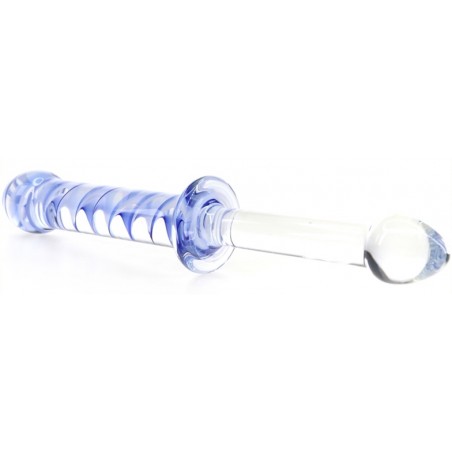 Double Gode - Dildo Screw Duo - Verre Thermo Réactif - Chaud / Froid - Waterproof - De 10 A 13 cm / Ø 2,5 A 3,3 cm - Generique