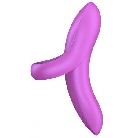 Doigt Vibrant Multi Fonctions - Bold Lover Rose - Rechargeable - Waterproof - 9 cm / 3 cm - Satisfyer