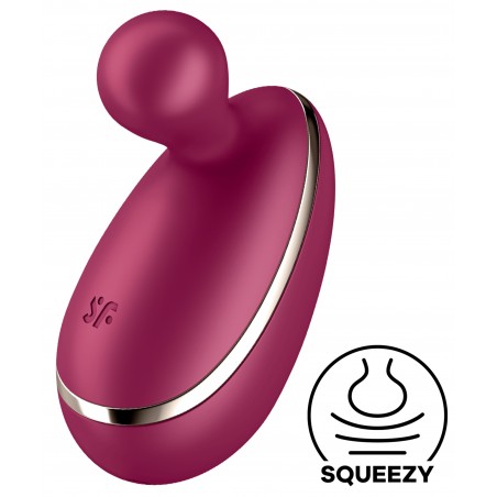 Stimulateur clitoridien Vibrant - Spot On 1 Rouge - Waterproof - Rechargeable - 7 cm / Ø 3,5 cm - Satisfyer