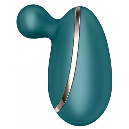 Stimulateur clitoridien Vibrant - Spot On 1 Vert - Waterproof - Rechargeable - 7 cm / Ø 3,5 cm - Satisfyer