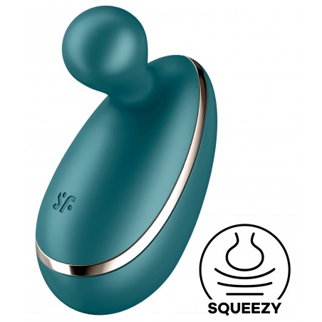 Stimulateur clitoridien Vibrant - Spot On 1 Vert - Waterproof - Rechargeable - 7 cm / Ø 3,5 cm - Satisfyer