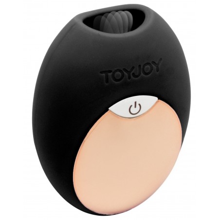 Stimulateur clitoridien Avec Langue - Diva Noir - Vibration/Aspiration - Rechargeable - 7 cm / 5,3 cm - ToyJoy