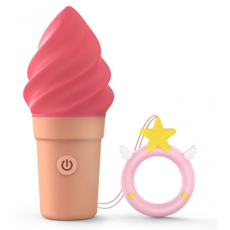 Stimulateur Clitoridien - Cand'Ice Raspberry Jolly Rouge - Waterproof - Rechargeable - 9,6 cm / Ø 4 cm - Love To Love