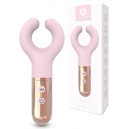 Stimulateur Clitoridien - Donuts Rose - Rechargeable - 15 cm - My Play Toys